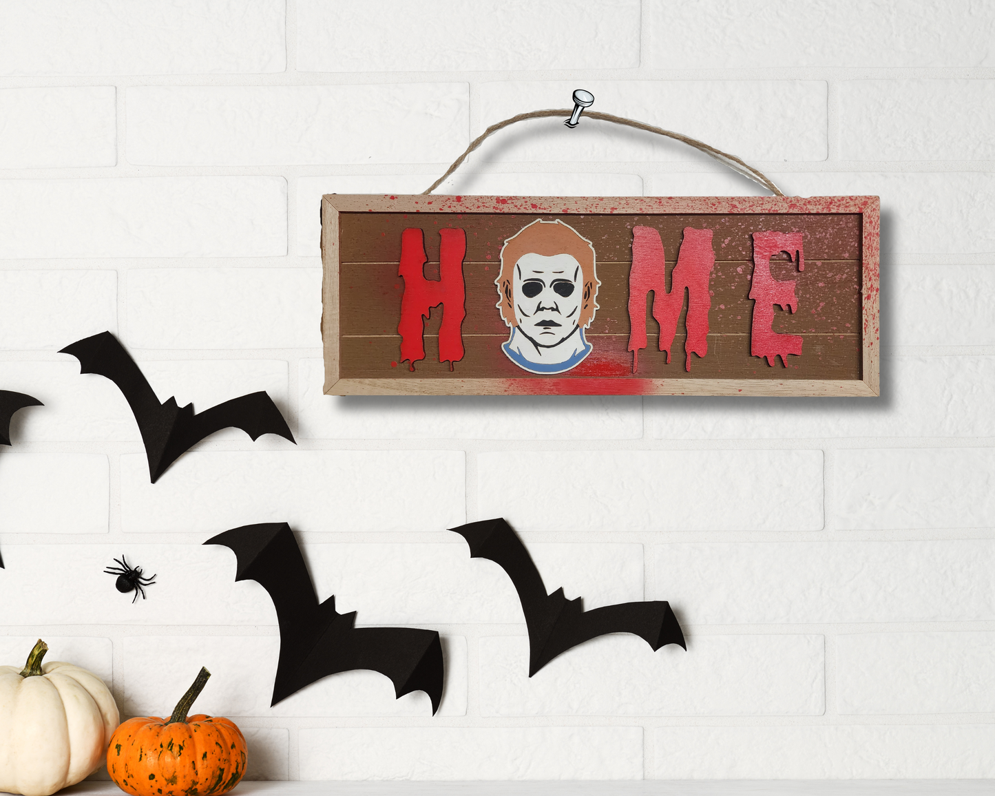 Horror Home Signs - 3 Characters - 2D hand painted wood
