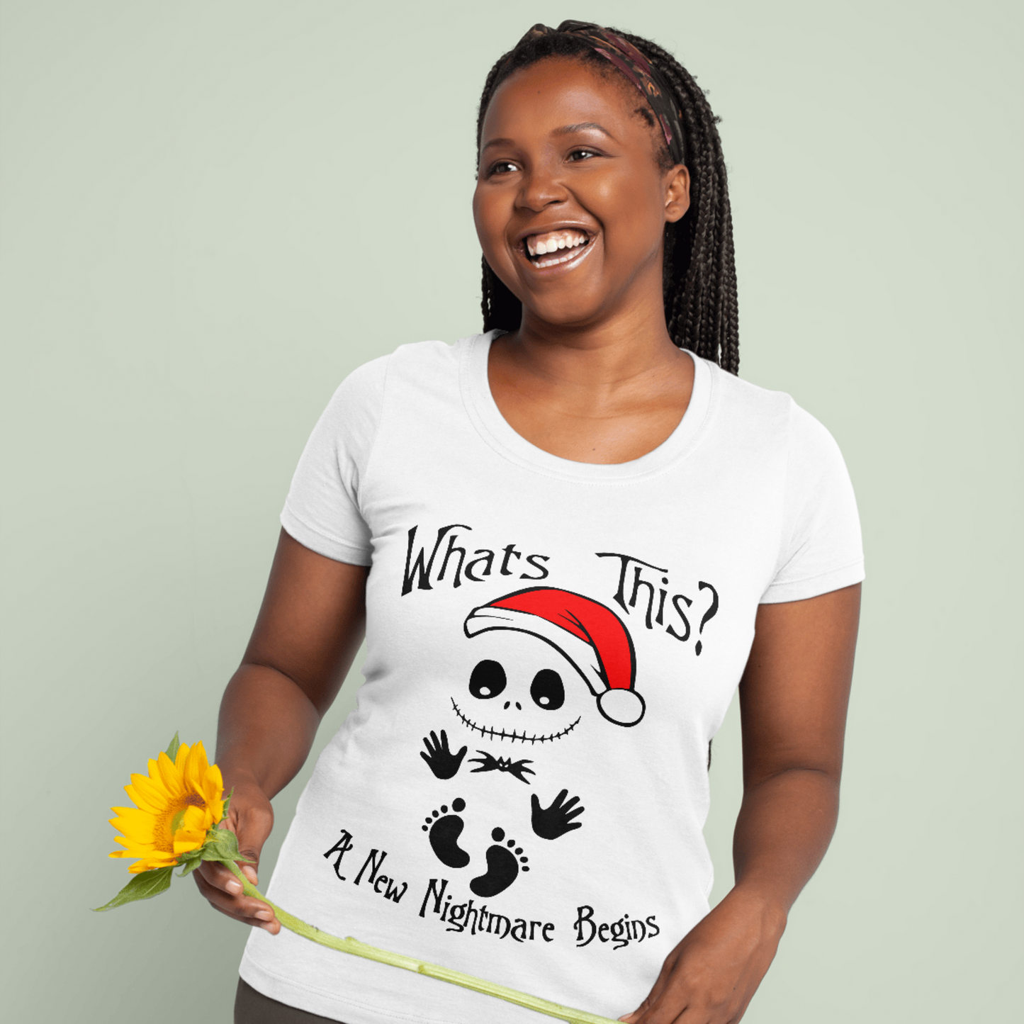 Grinch Baby Shirt & Nightmare Before Christmas SVG Layered File/PNG - Cricut - Digital File - Pregnant - Pregnancy Baby bump - Announcement