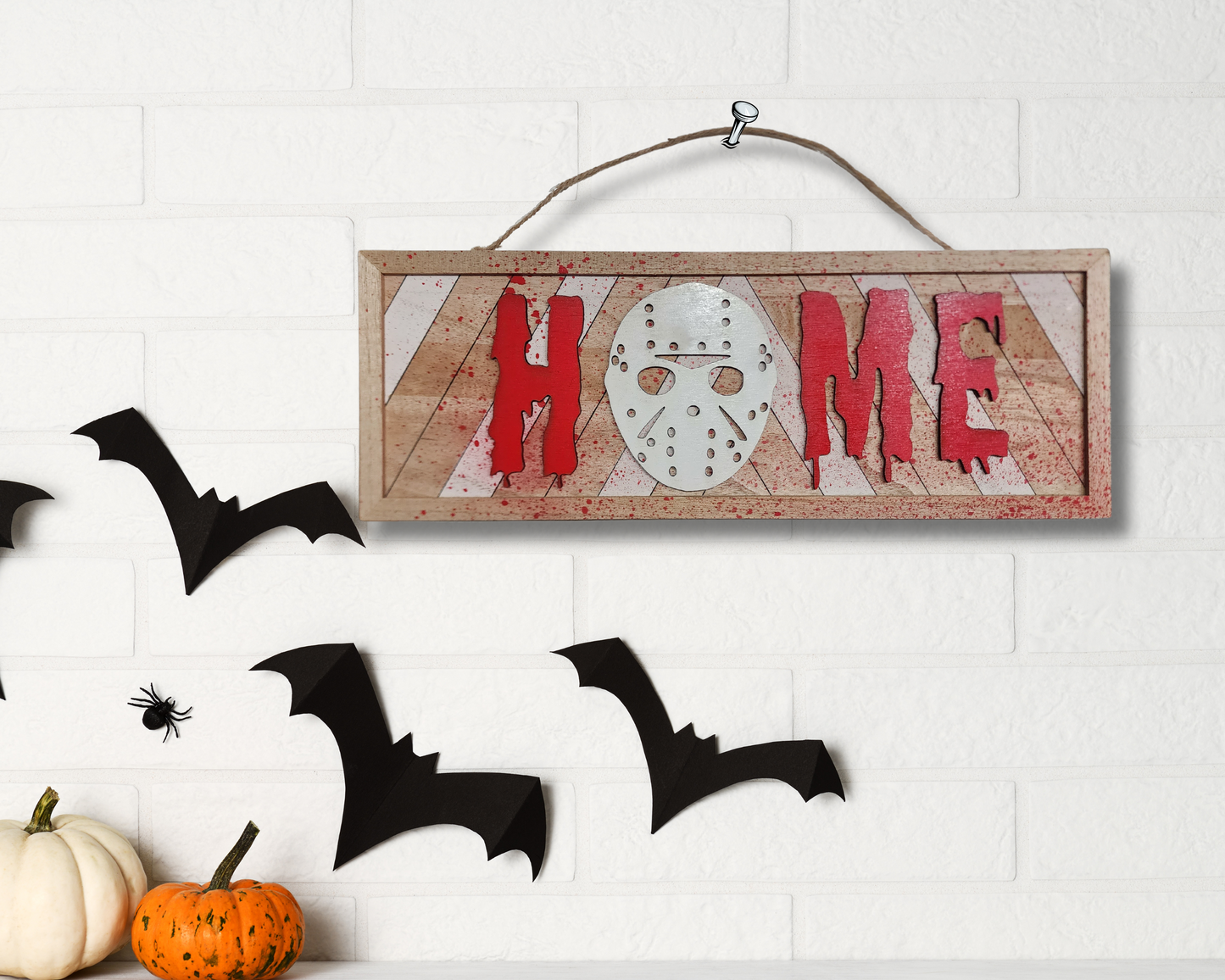 Horror Home Signs - 3 Characters - 2D hand painted wood