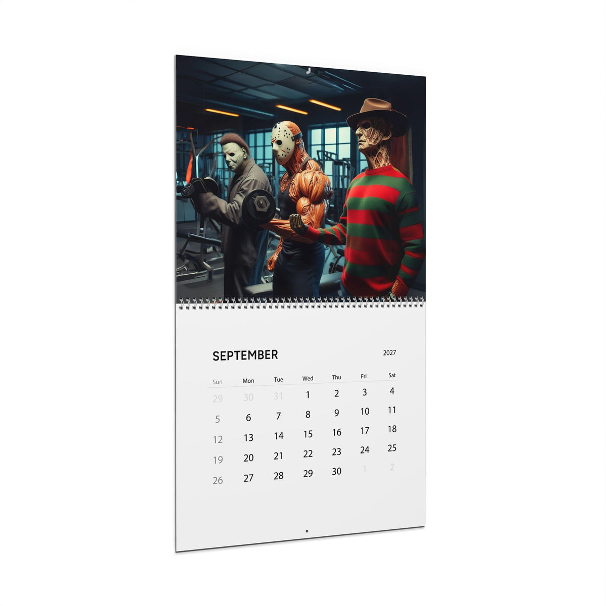 Horror Icons Wall Calendar 2027 | Slasher Movie Art Calendar