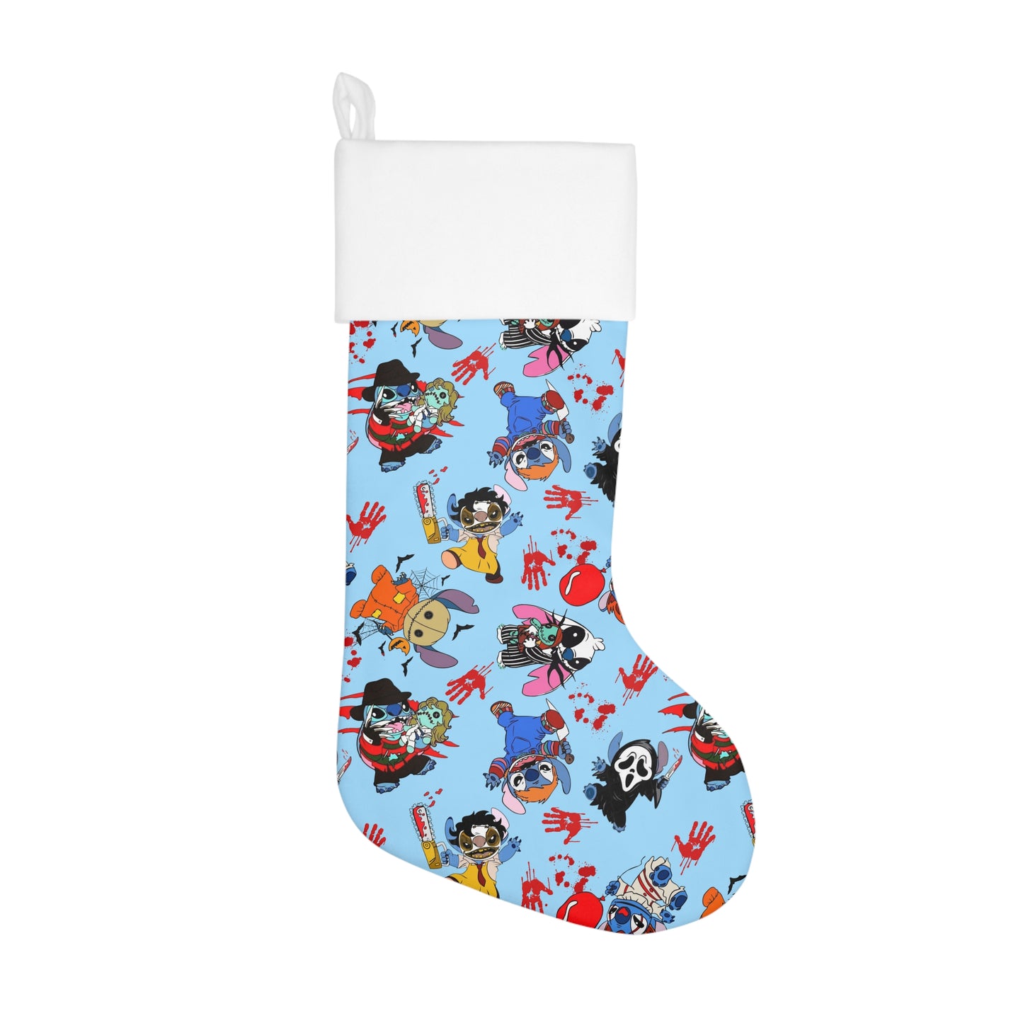 Stitch Horror Characters Holiday Stocking - Christmas Stocking