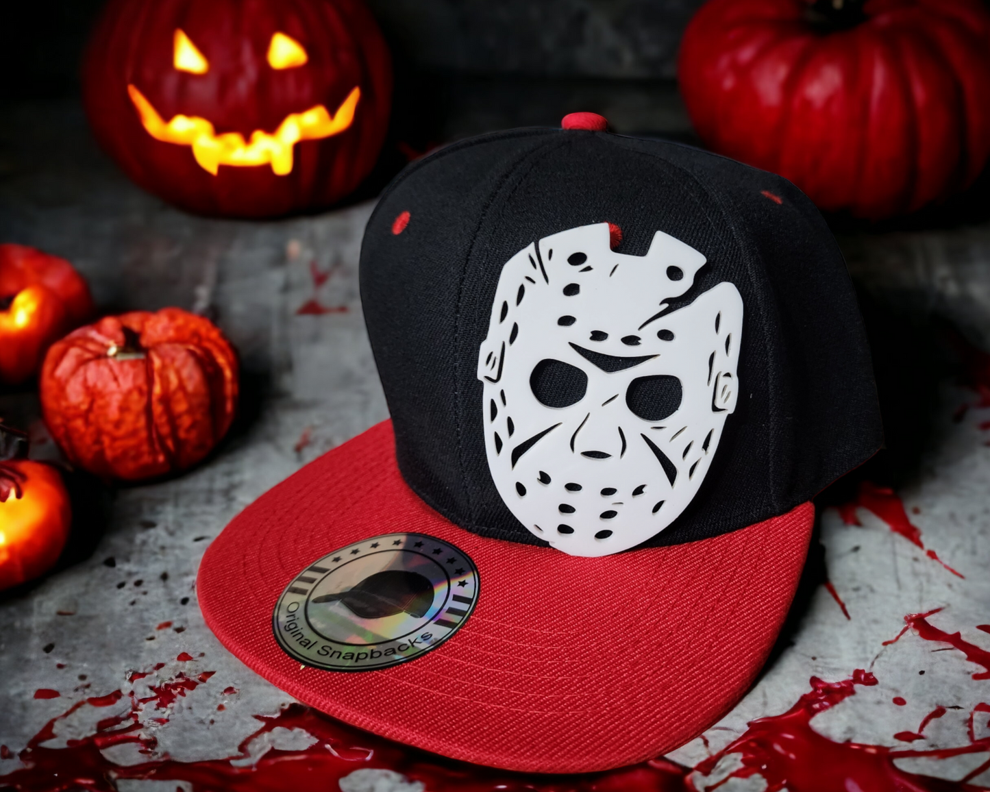 Jason Voorhees Friday the 13th acrylic hat, snapback