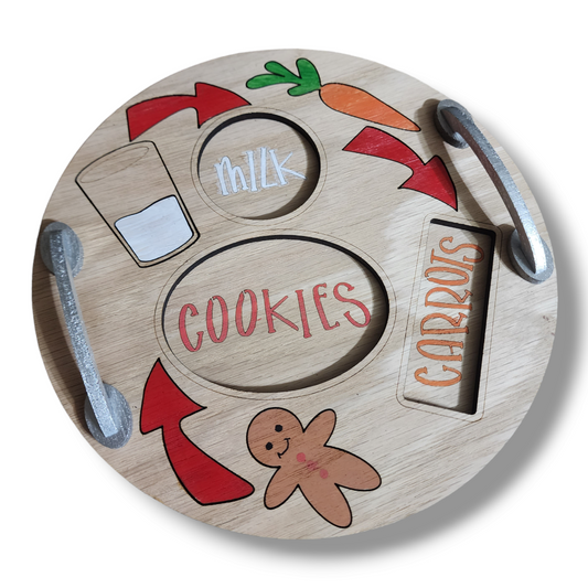 Santa Cookie Tray Plate