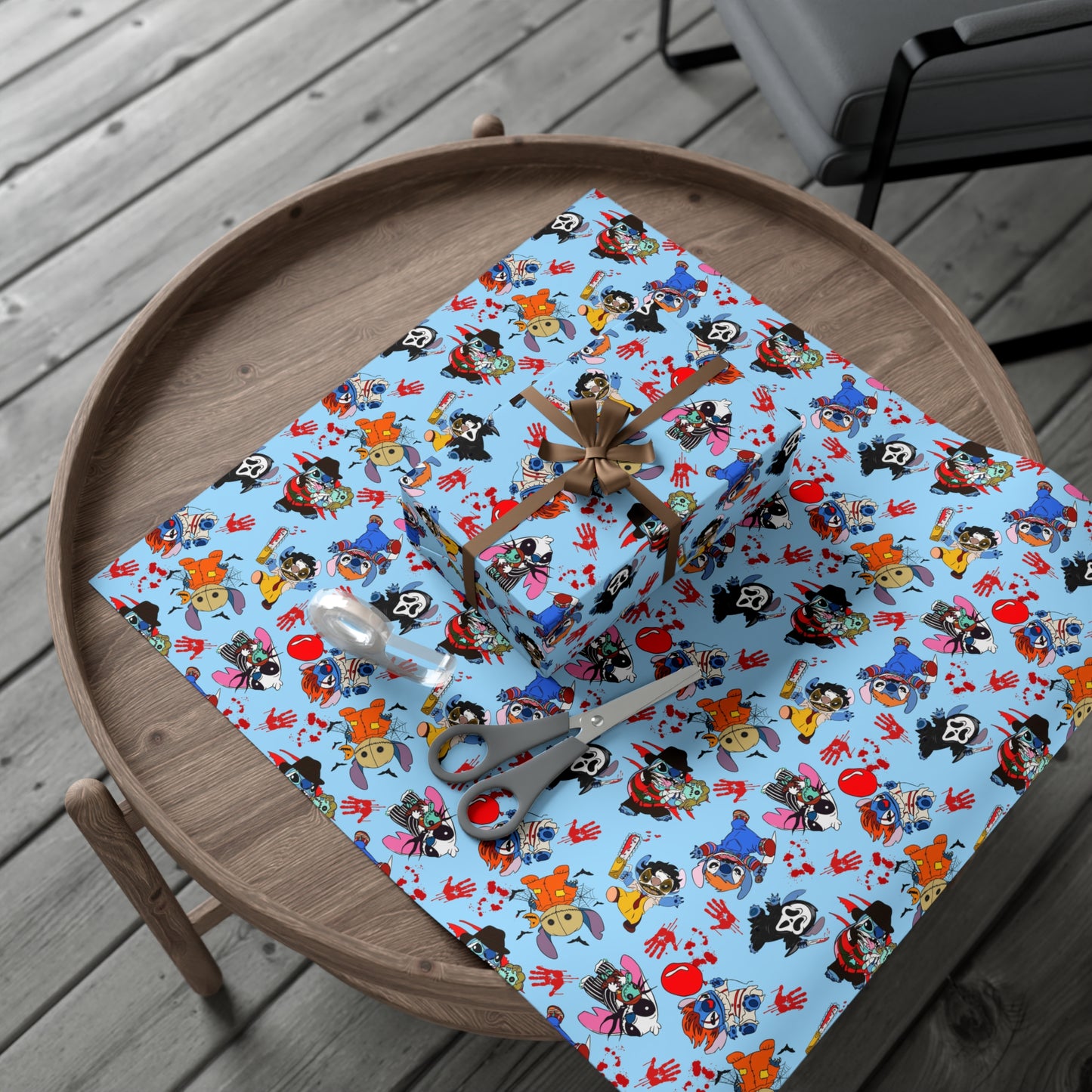 Stitch Horror Wrapping Paper
