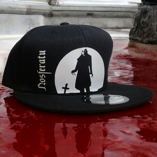 Custom Nosferatu Vampire Cult Classic Horror Hat - Gothic Snapback Cap