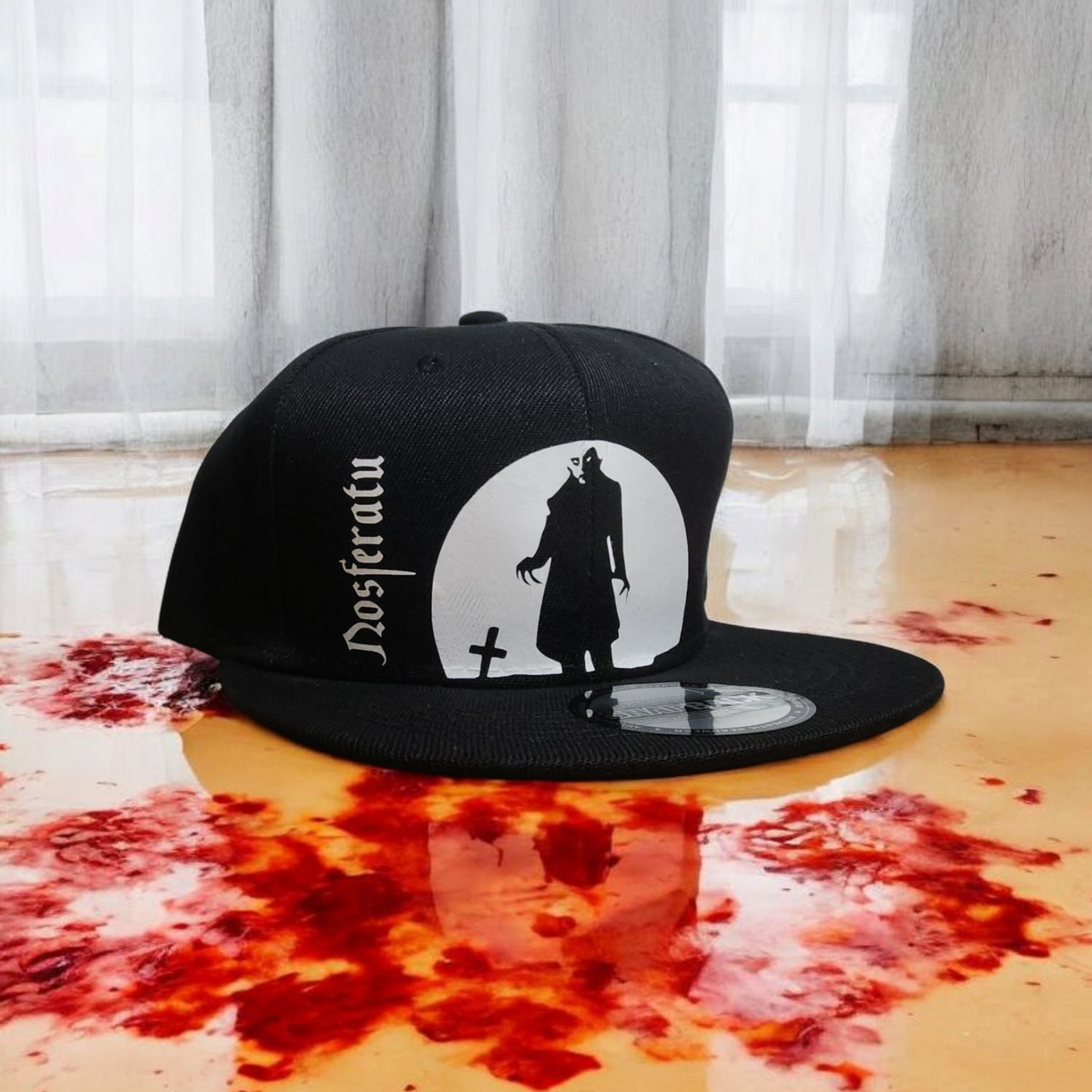 Custom Nosferatu Vampire Cult Classic Horror Hat - Gothic Snapback Cap