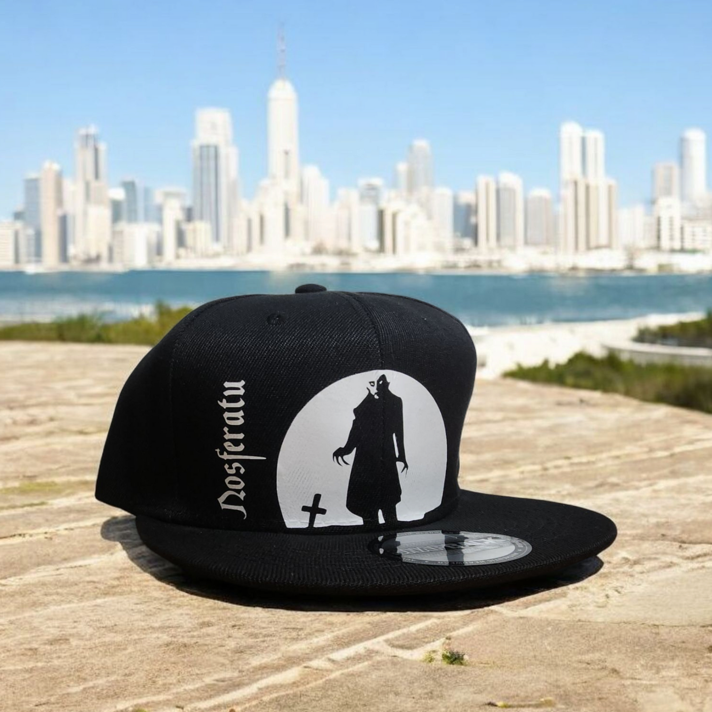 Custom Nosferatu Vampire Cult Classic Horror Hat - Gothic Snapback Cap