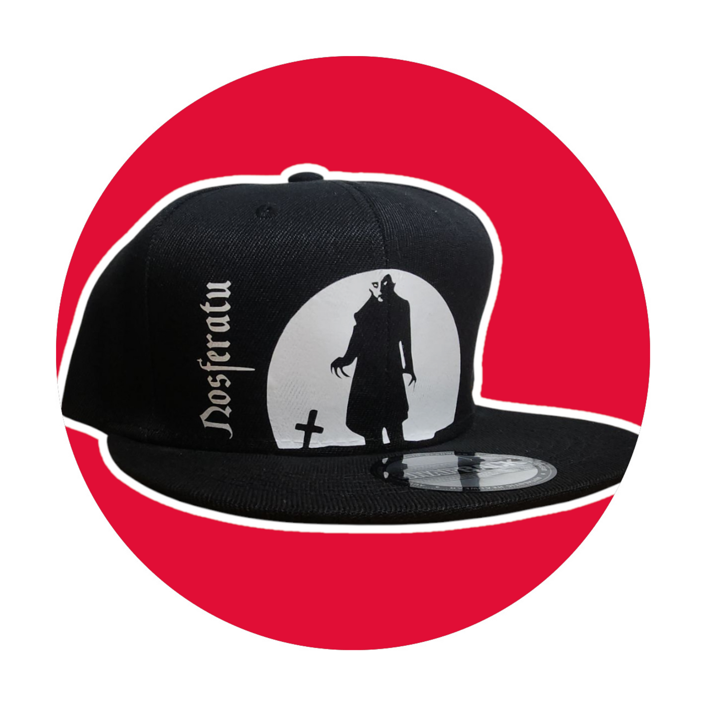 Custom Nosferatu Vampire Cult Classic Horror Hat - Gothic Snapback Cap