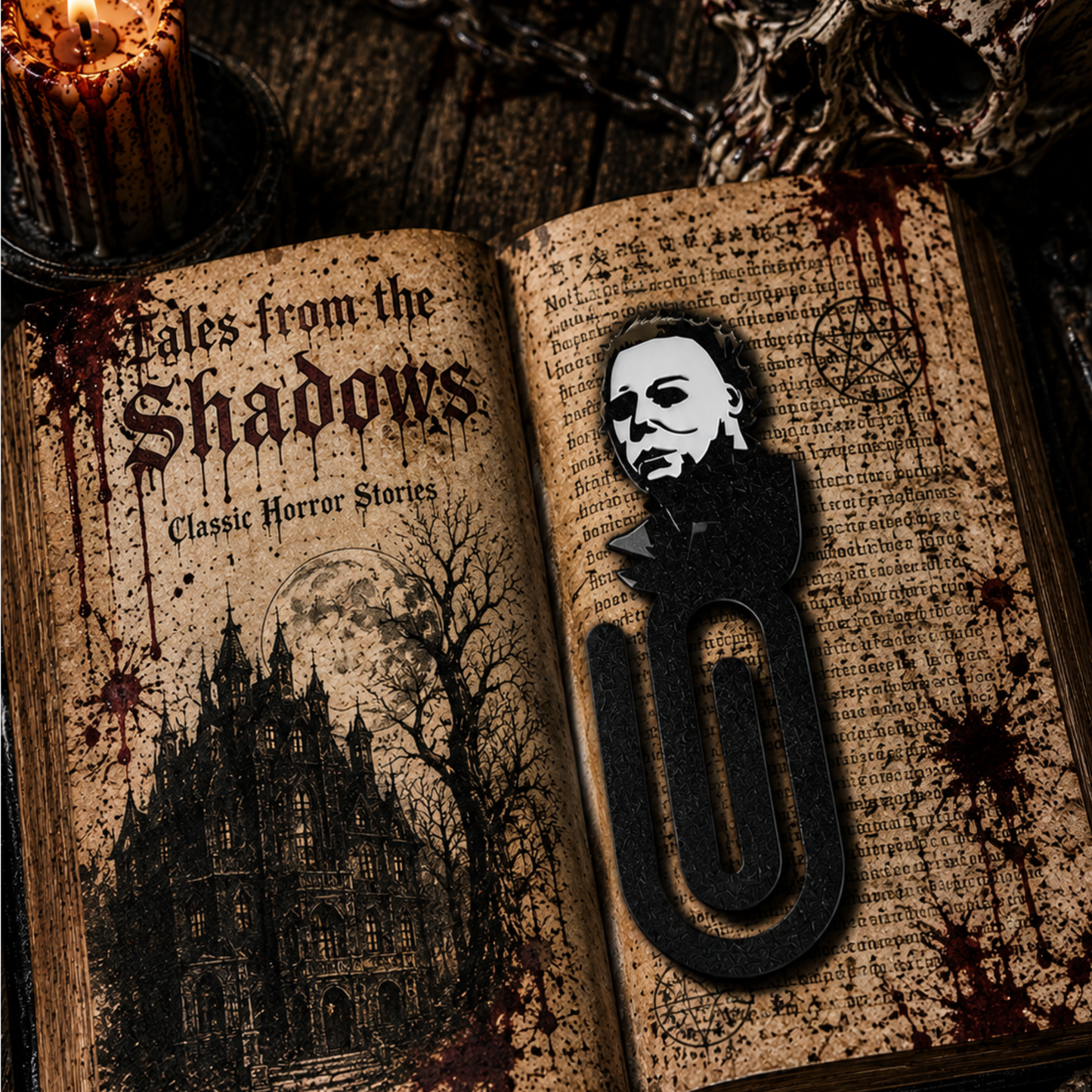 Horror Character Paperclip Bookmarks – Chucky, Michael Myers, Ghostface & The Nun