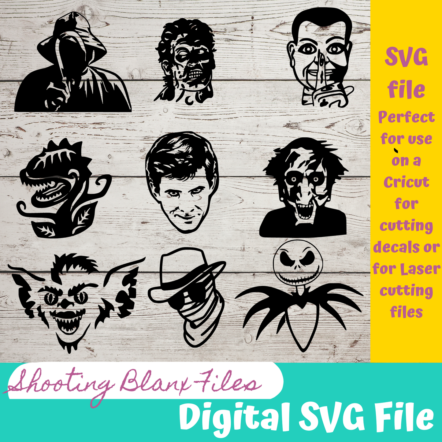 Horror Movie Characters SVG Files