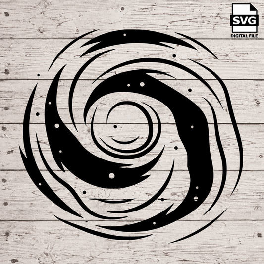 Outer Space Black Hole SVG files perfect for Cricut Cameo — digital design preview 1