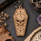Gravebound Coffin Skull Keychain SVG – Free Laser Cut File