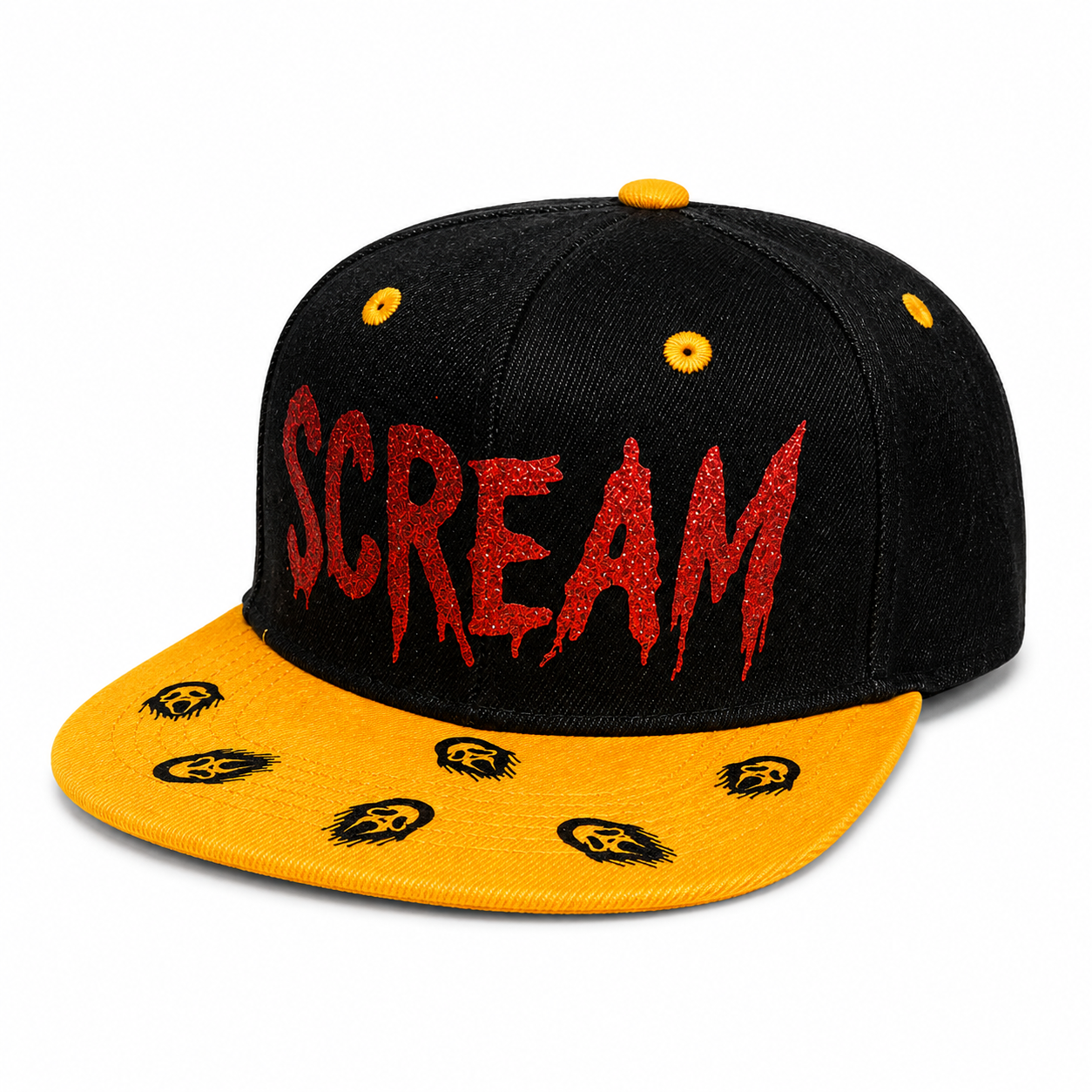 Scream Ghost Horror Snapback Hat