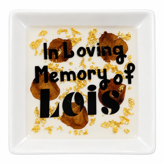 In Loving Memory Cremation Ring Dish