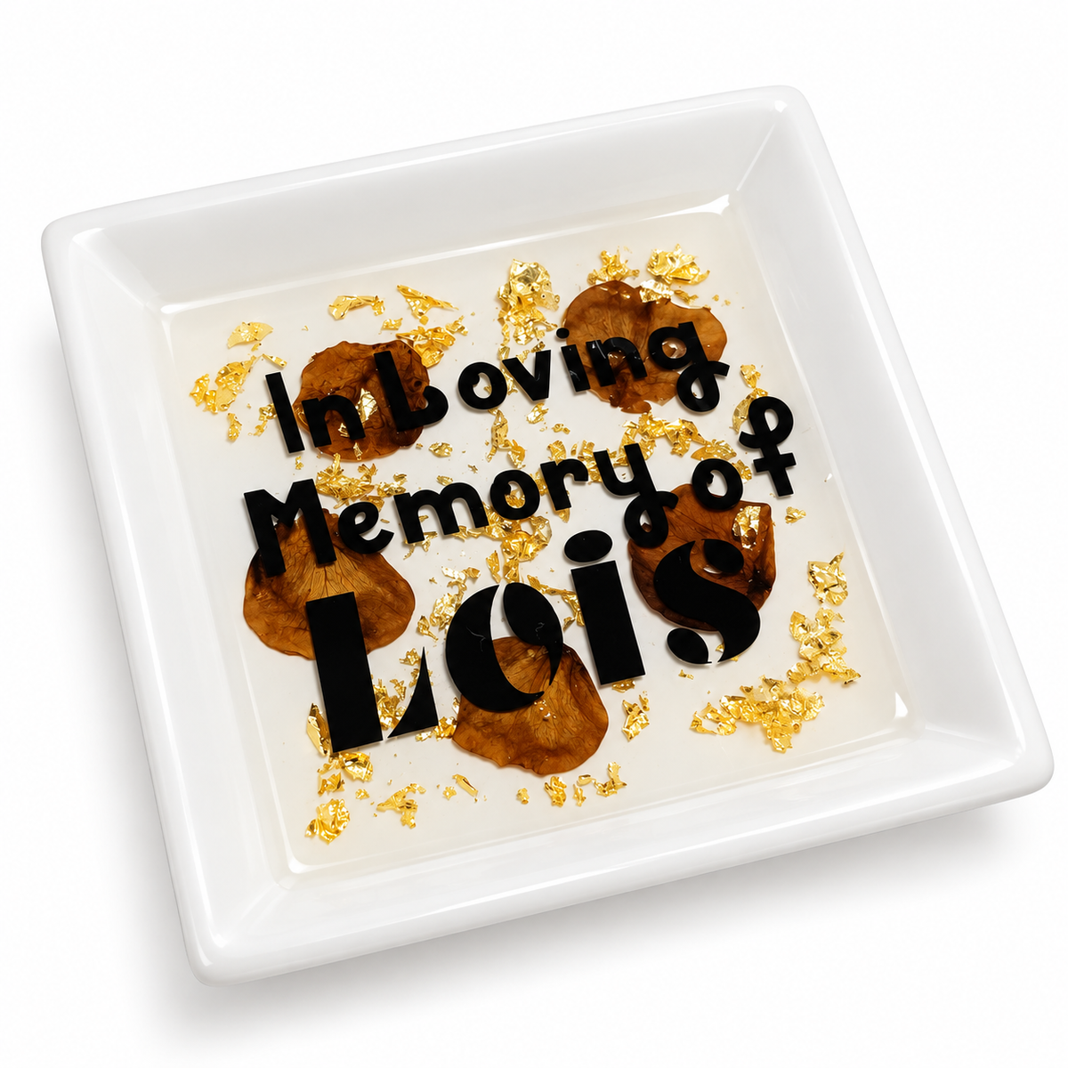 In Loving Memory Cremation Ring Dish