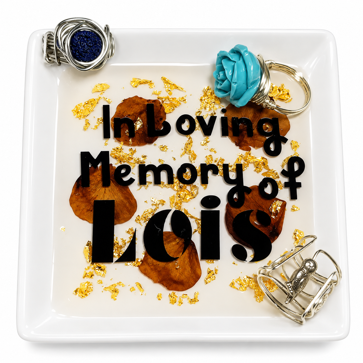 In Loving Memory Cremation Ring Dish