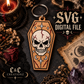 Gravebound Coffin Skull Keychain SVG – Free Laser Cut File