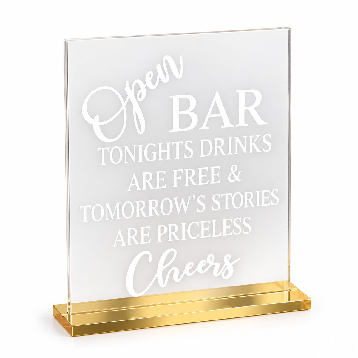 Bar Acrylic Sign