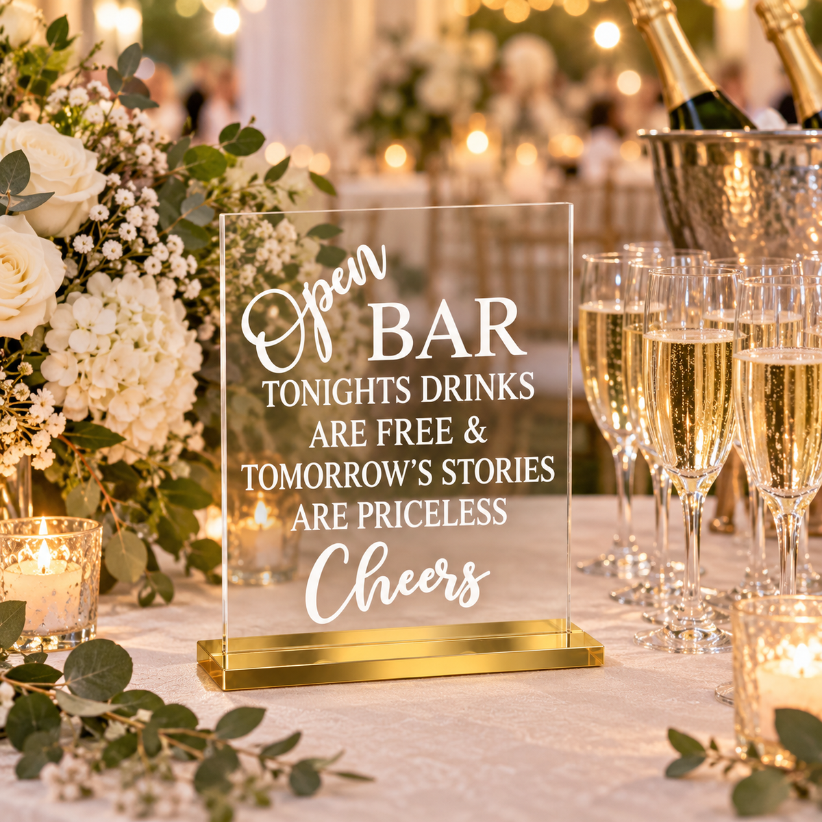 Bar Acrylic Sign