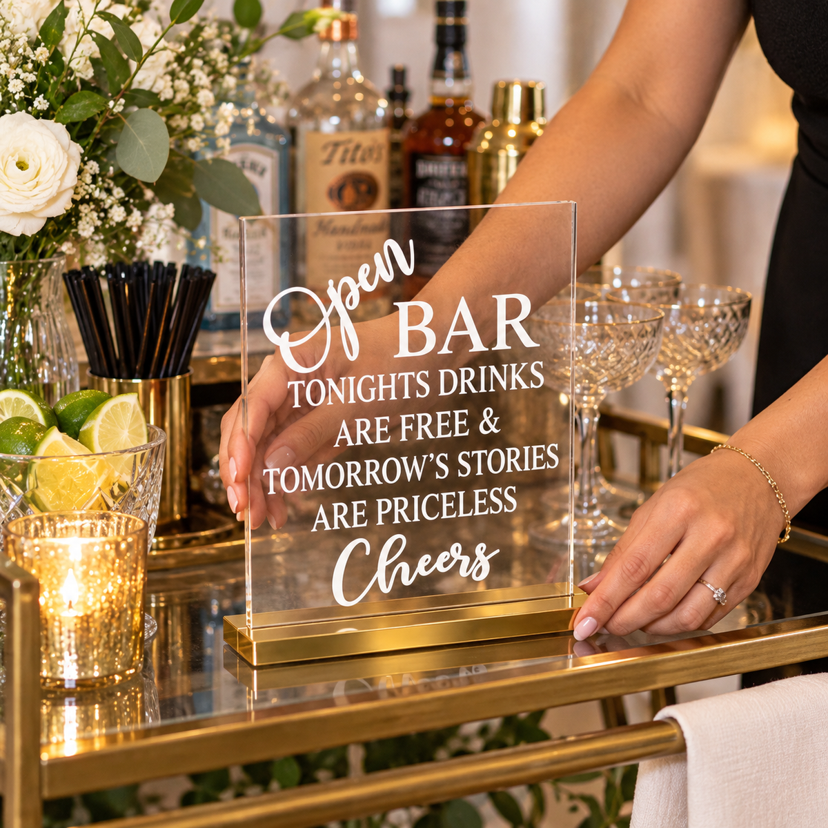 Bar Acrylic Sign
