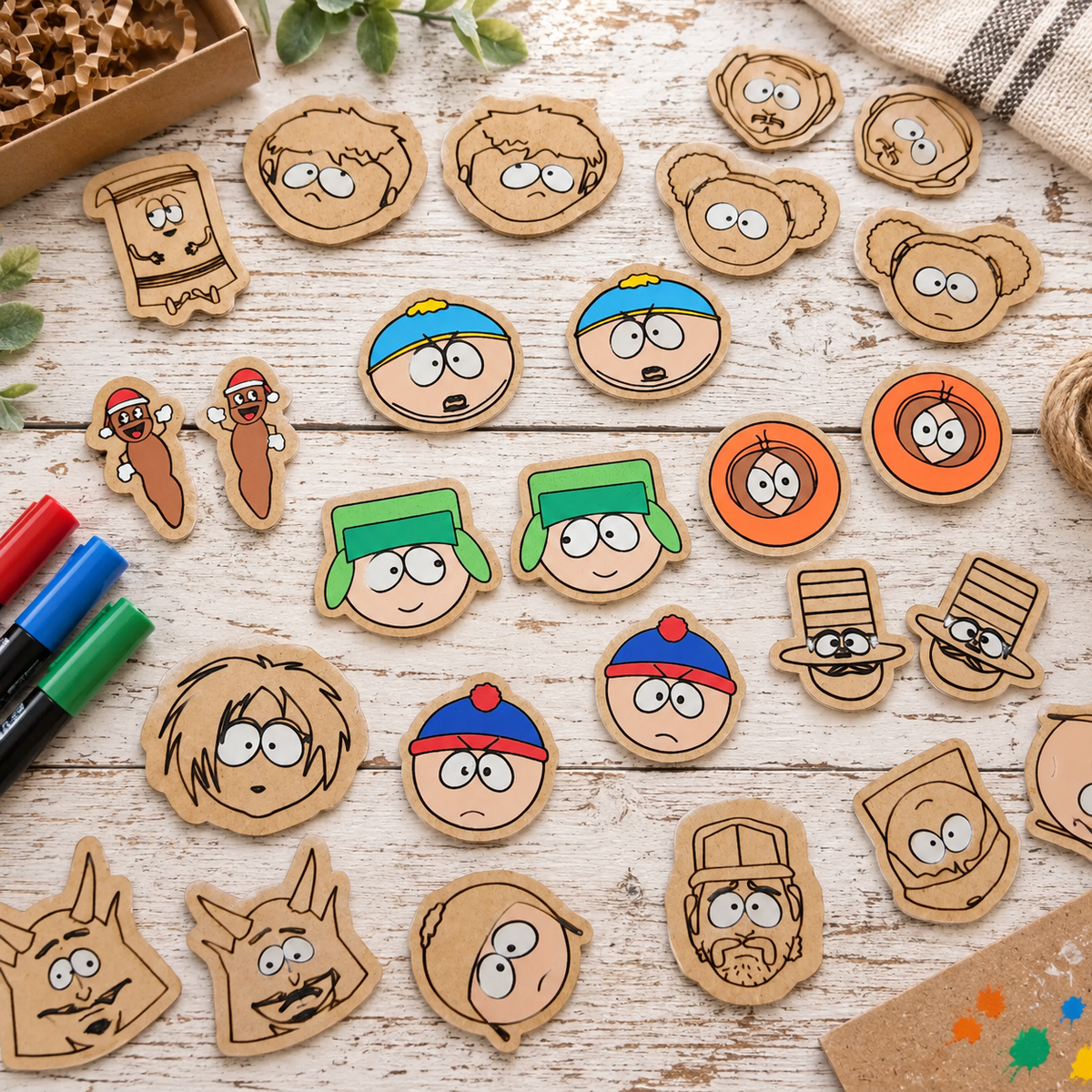 South Park Inspired Cartoon Earrings