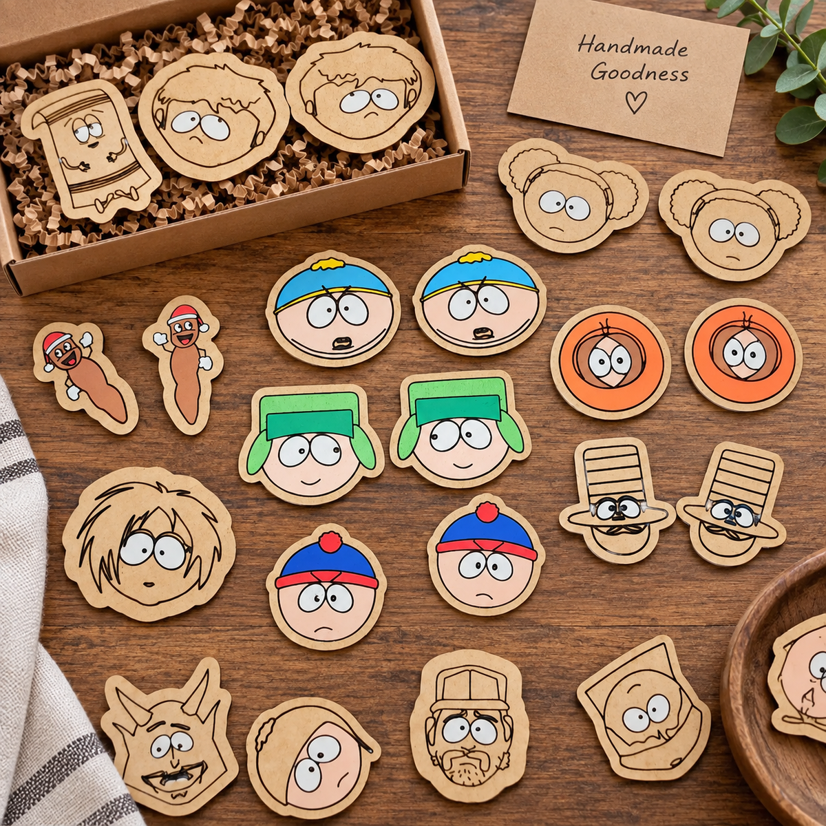 South Park Inspired Cartoon Earrings