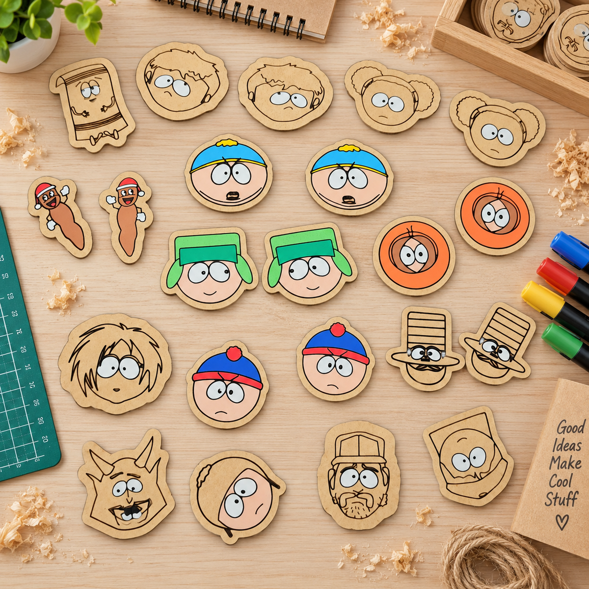 South Park Inspired Cartoon Earrings