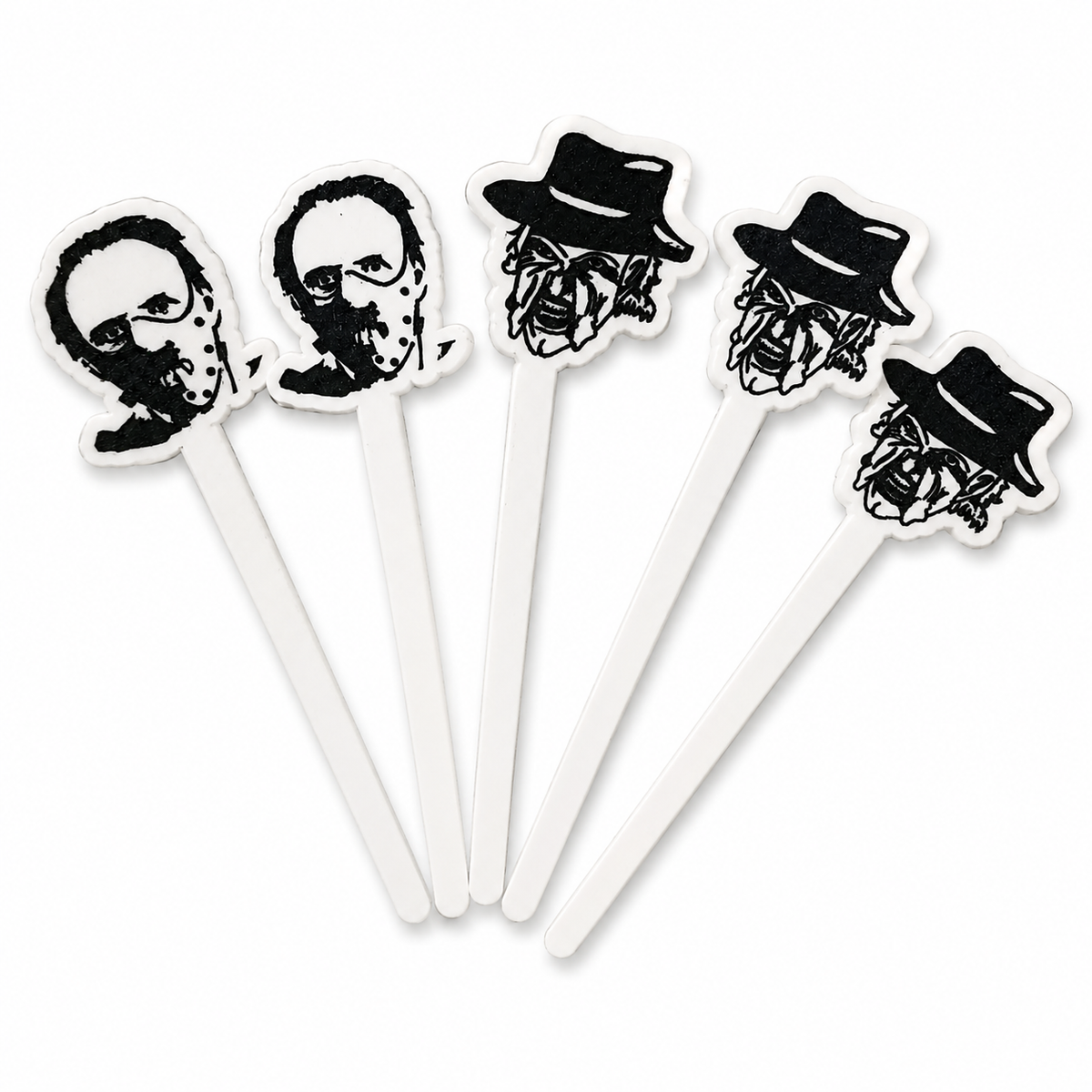 Horror Character Drink Stirrers — Set of 6 — Horror Products photo 1