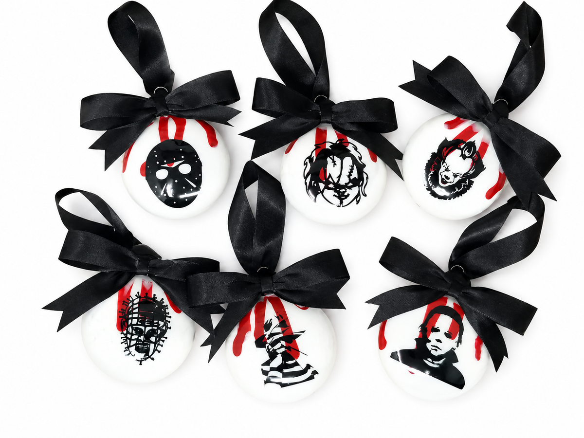 Horror Christmas Ornament Set—Six Iconic Characters