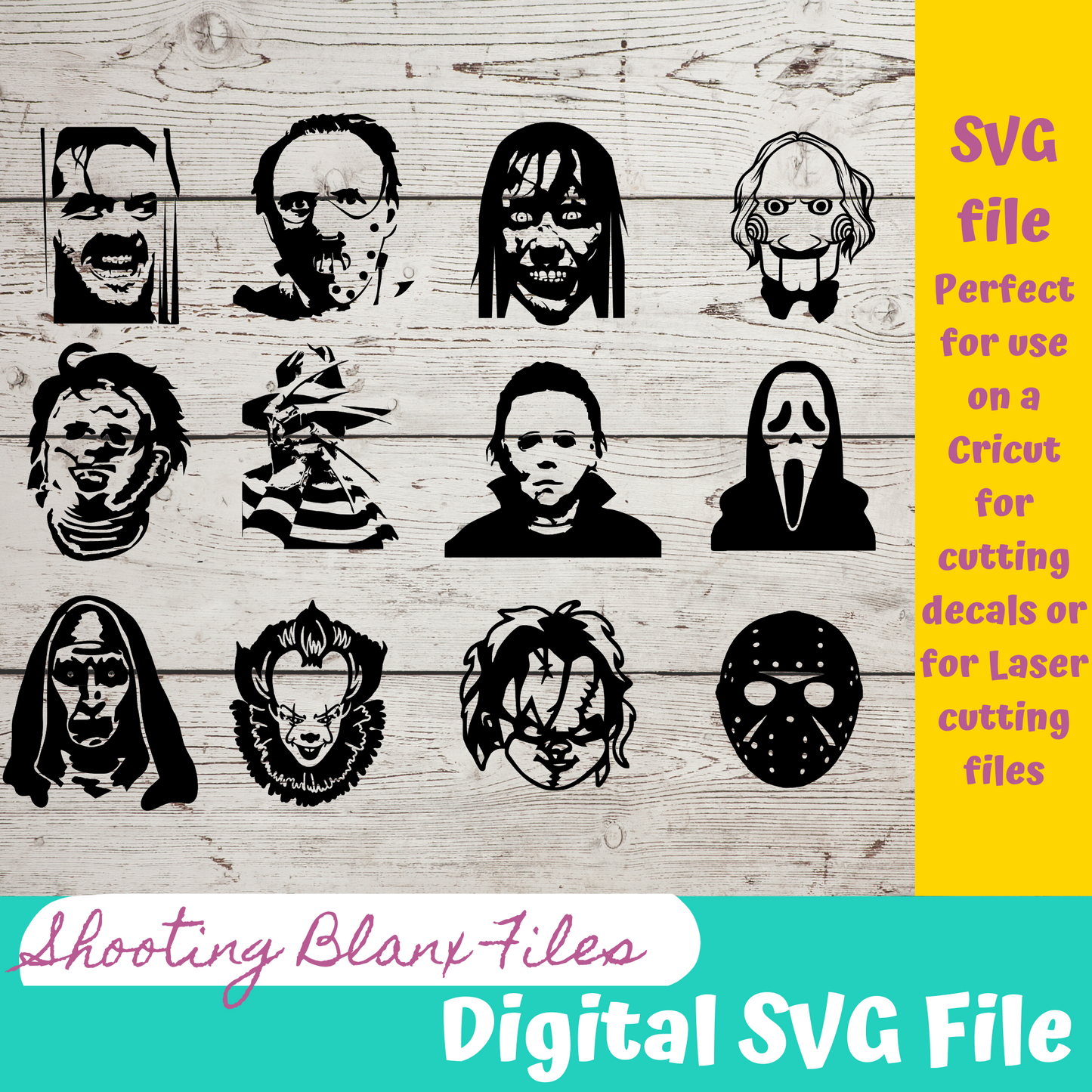Horror Movie Characters SVG Files