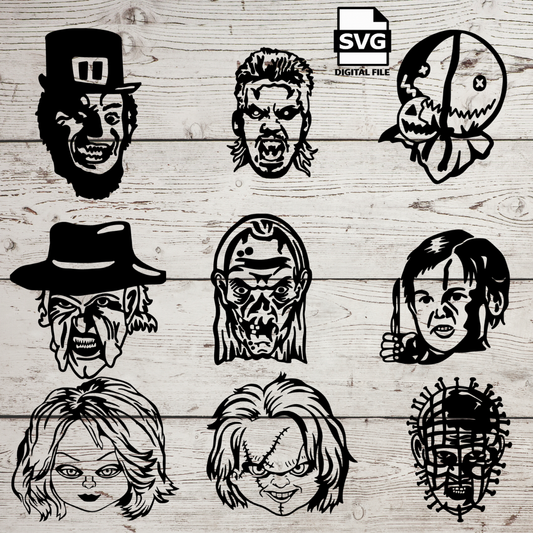 Horror Movie Characters SVG Files