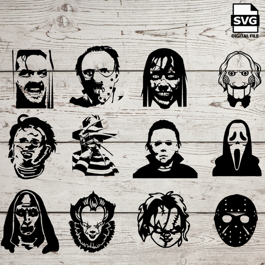Horror Movie Characters SVG Files