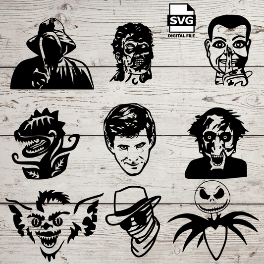 Horror Movie Characters SVG Files