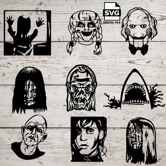 Horror Movie Characters SVG Files