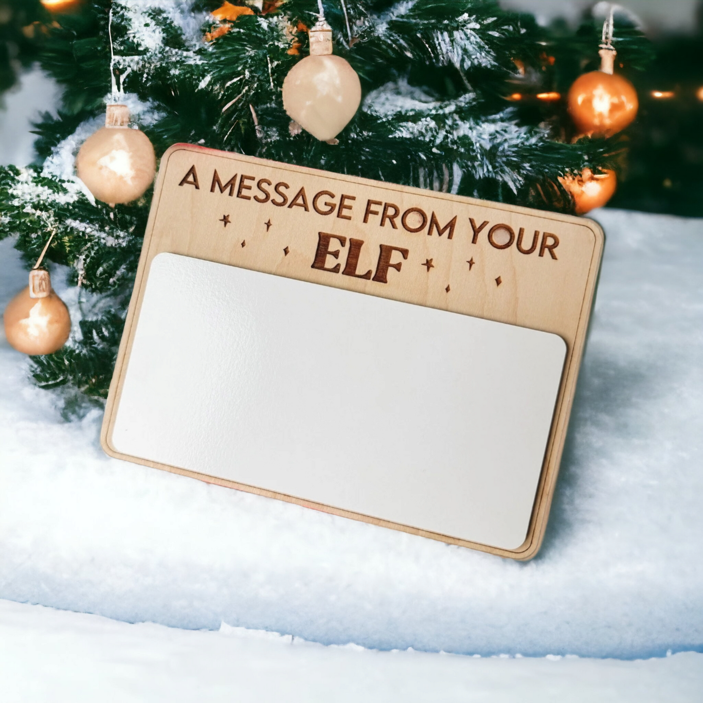 Dry -Erase Message from your elf