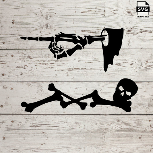 Bone borders. SVG digital download preview.