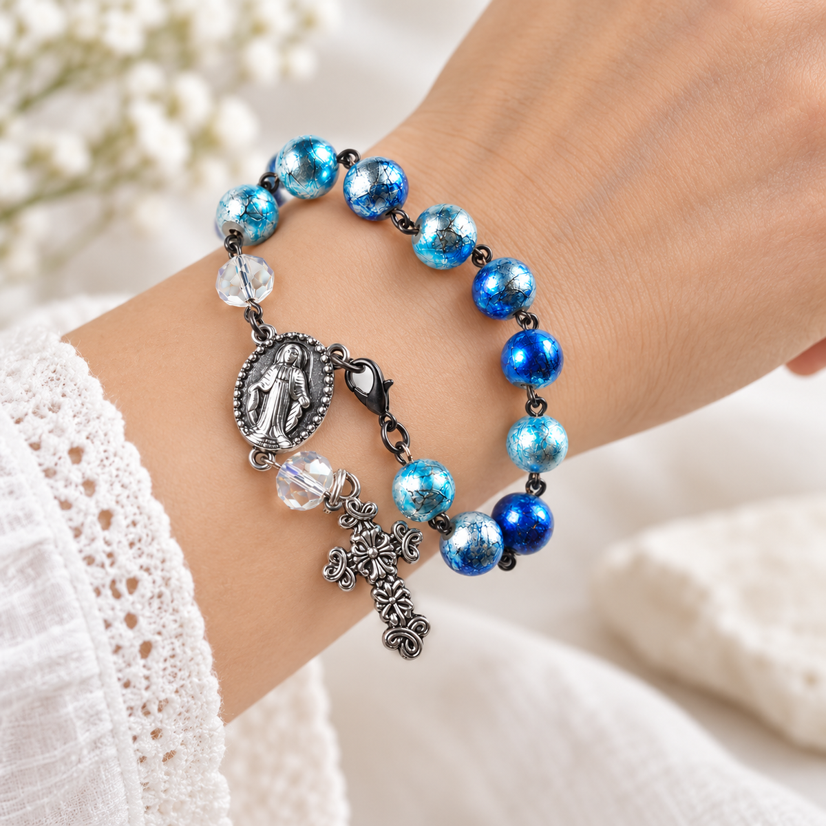 Personalized Crucifix Rosary — Jewelry photo 3