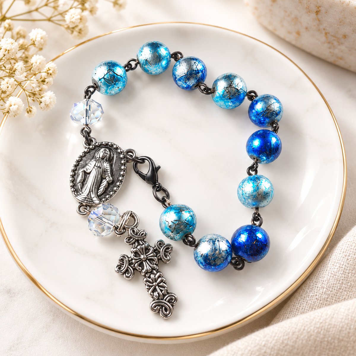 Personalized Crucifix Rosary — Jewelry photo 5