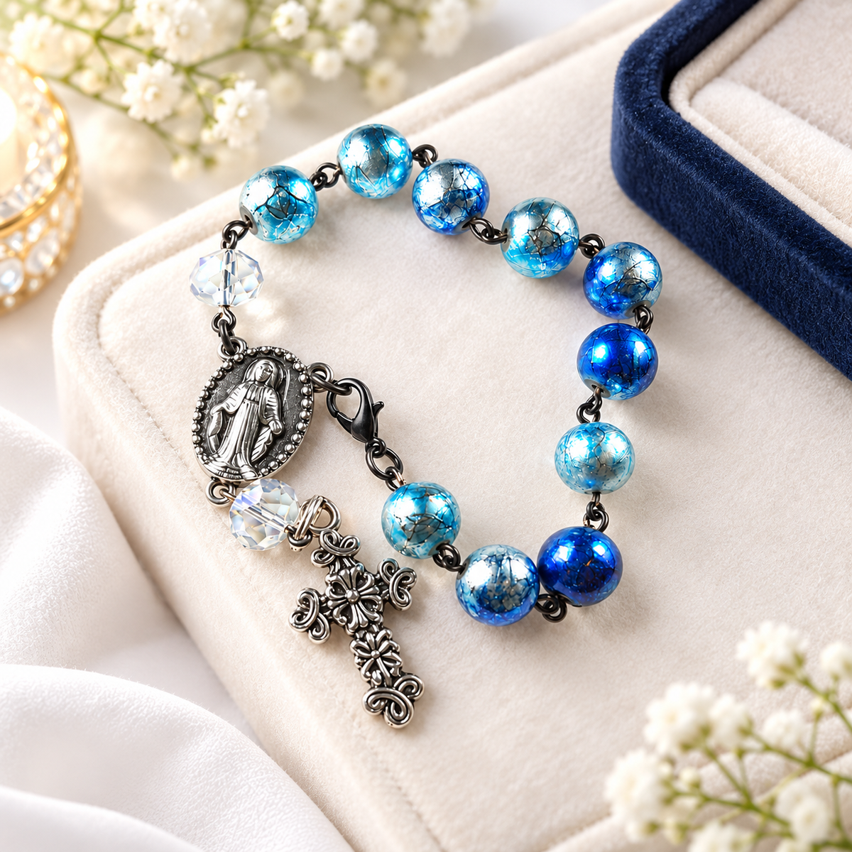 Personalized Crucifix Rosary — Jewelry photo 2