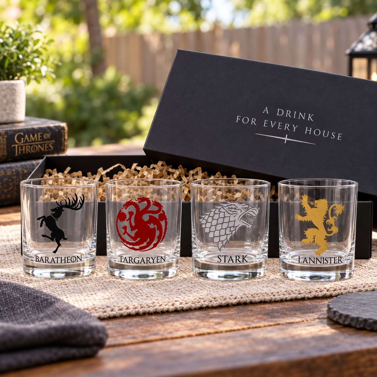 Game of Thrones House Rocks Glass Set — Glassware photo 4