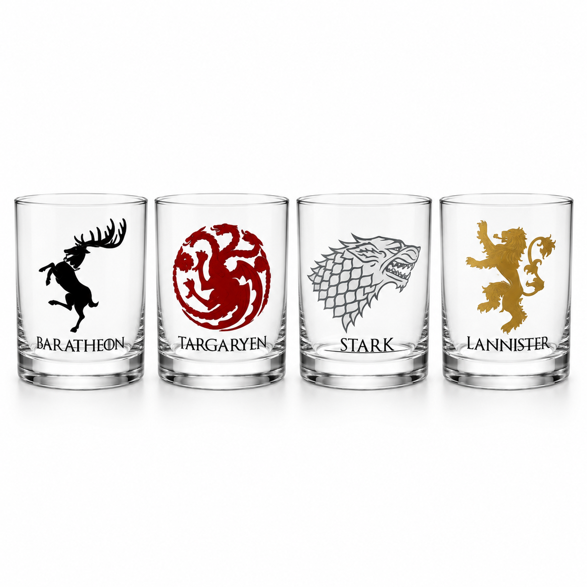 Game of Thrones House Rocks Glass Set — Glassware photo 1