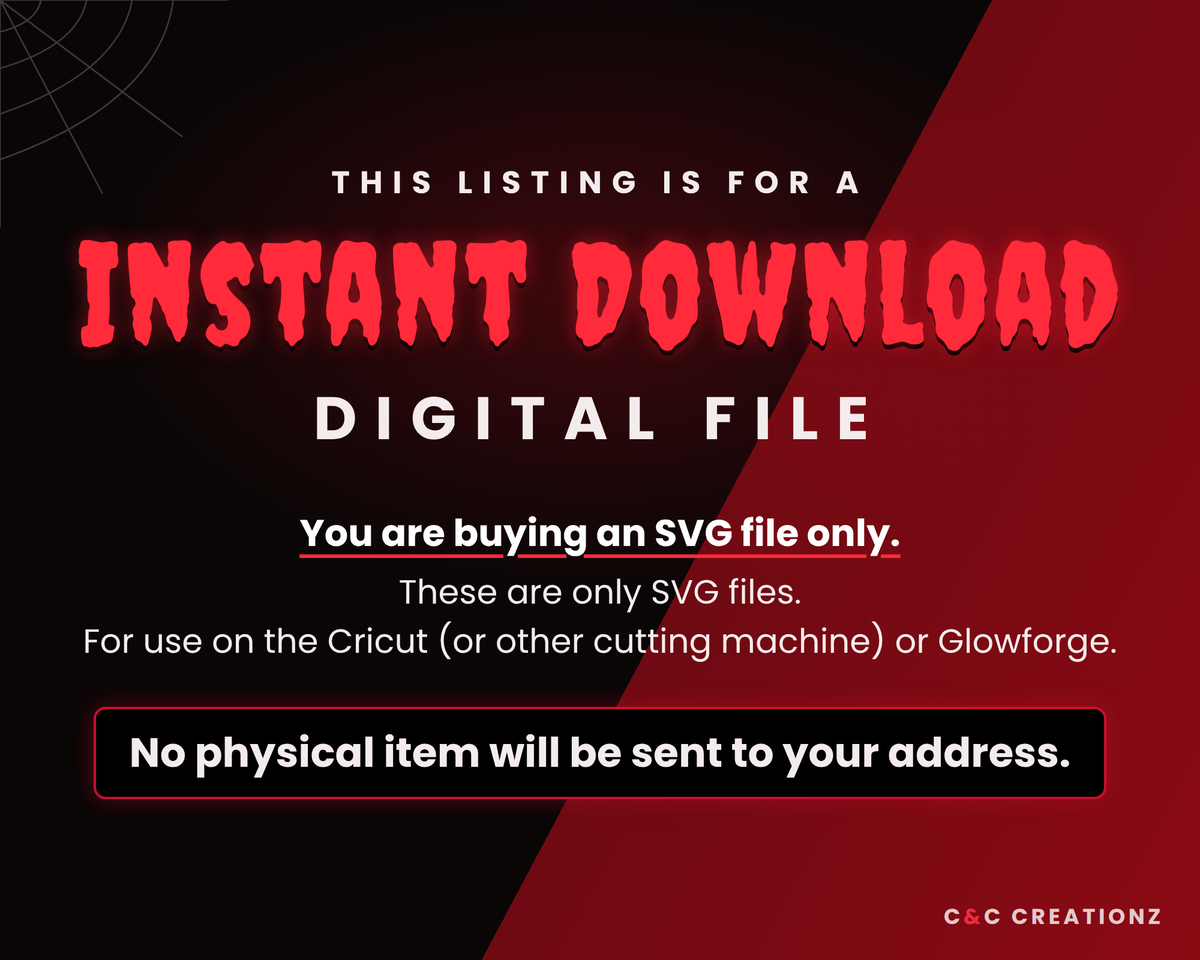 C&C Creationz instant download digital SVG file information – no physical item will be shipped