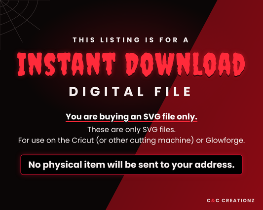 C&C Creationz instant download digital SVG file information – no physical item will be shipped