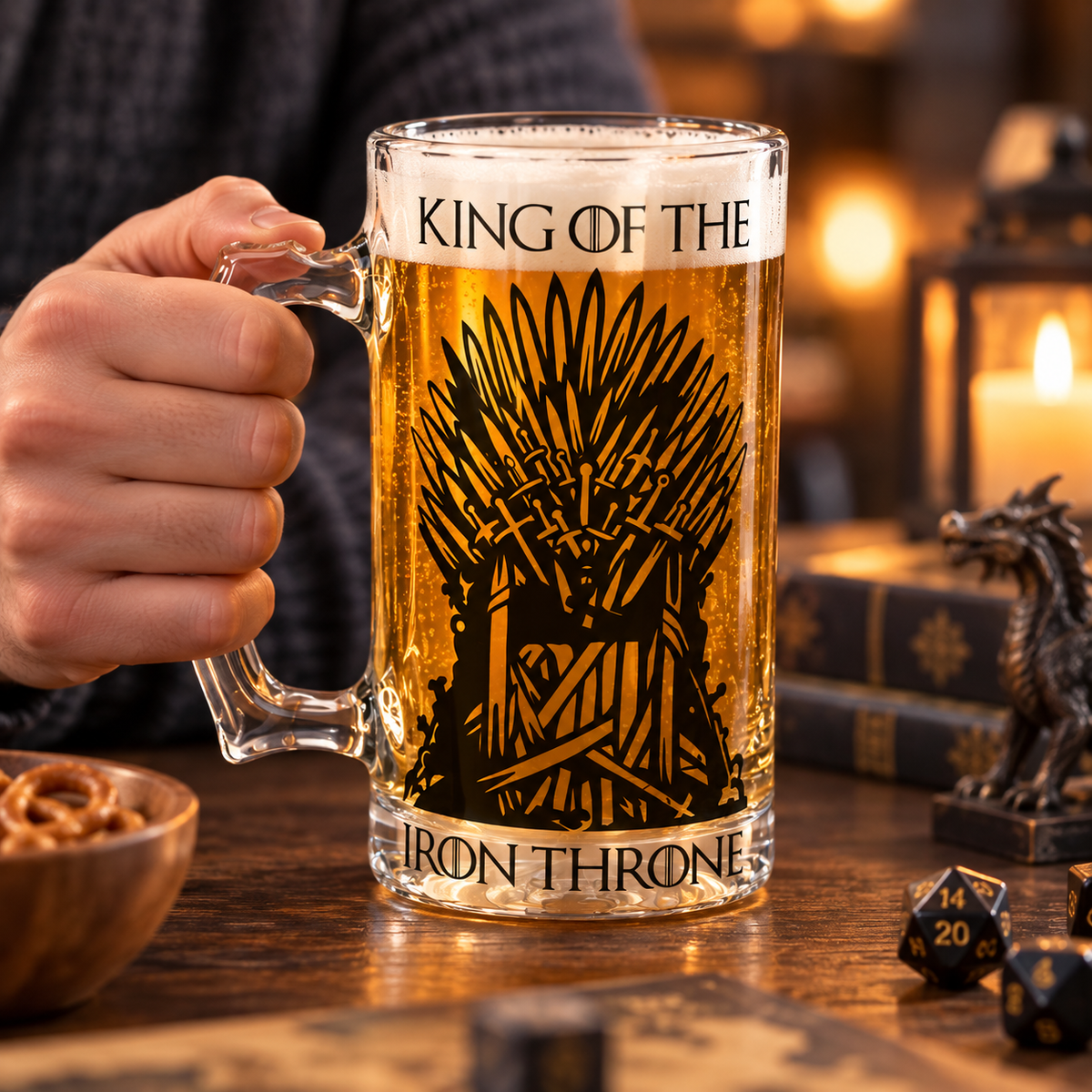 Game of Thrones Beer Mug, Iron throne, Personalized, Grooms Gift, Valentines Gift, Gift for him