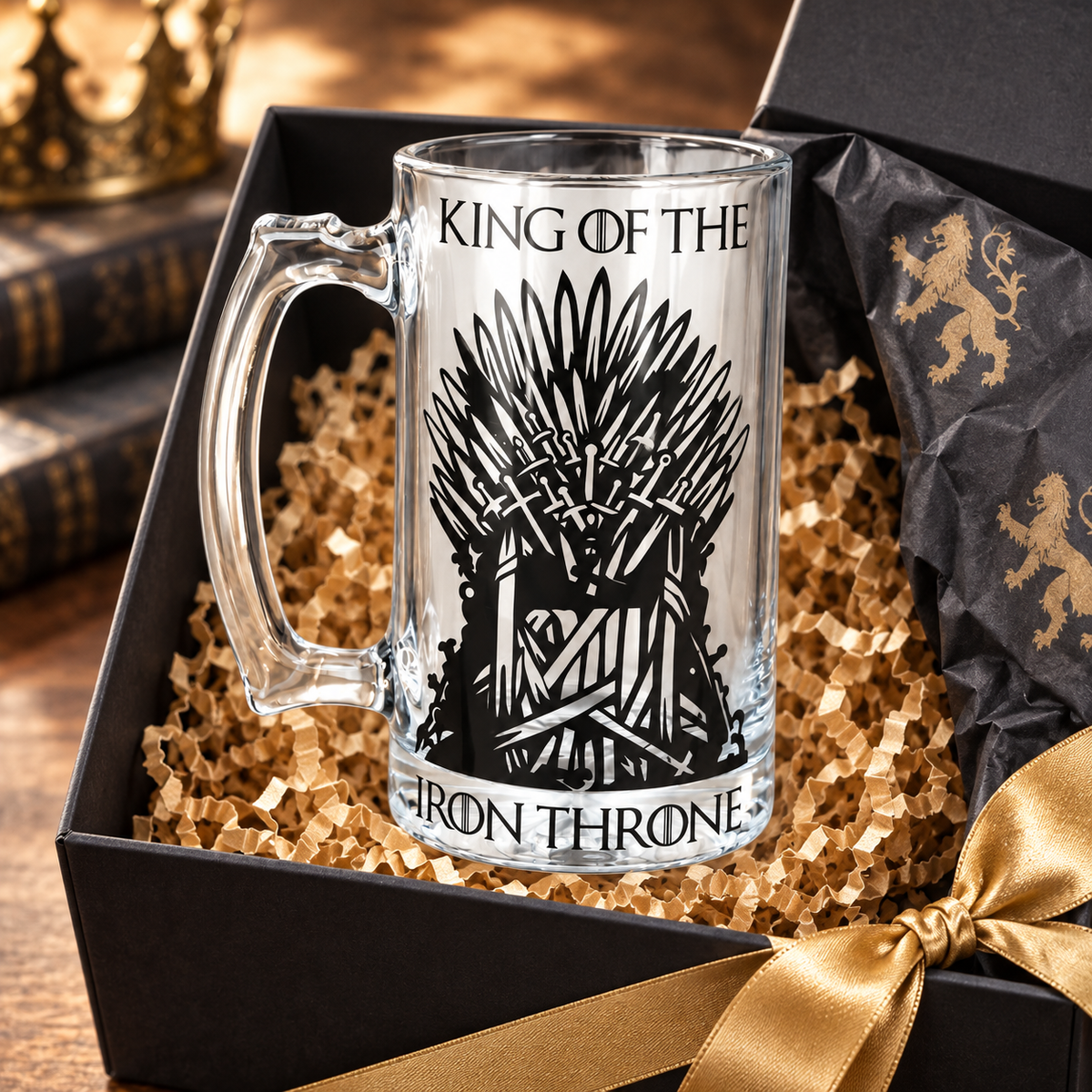 Game of Thrones Beer Mug, Iron throne, Personalized, Grooms Gift, Valentines Gift, Gift for him