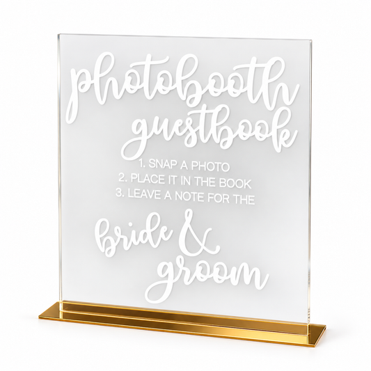 Photo Booth Acrylic Sign