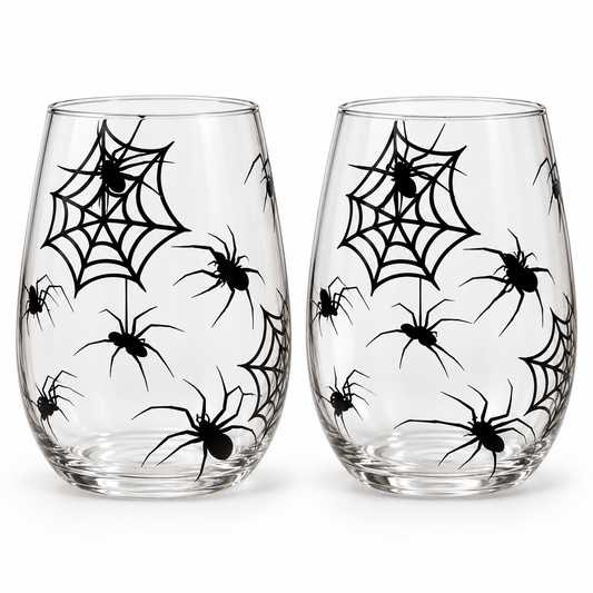 Spider Infested wine glasses