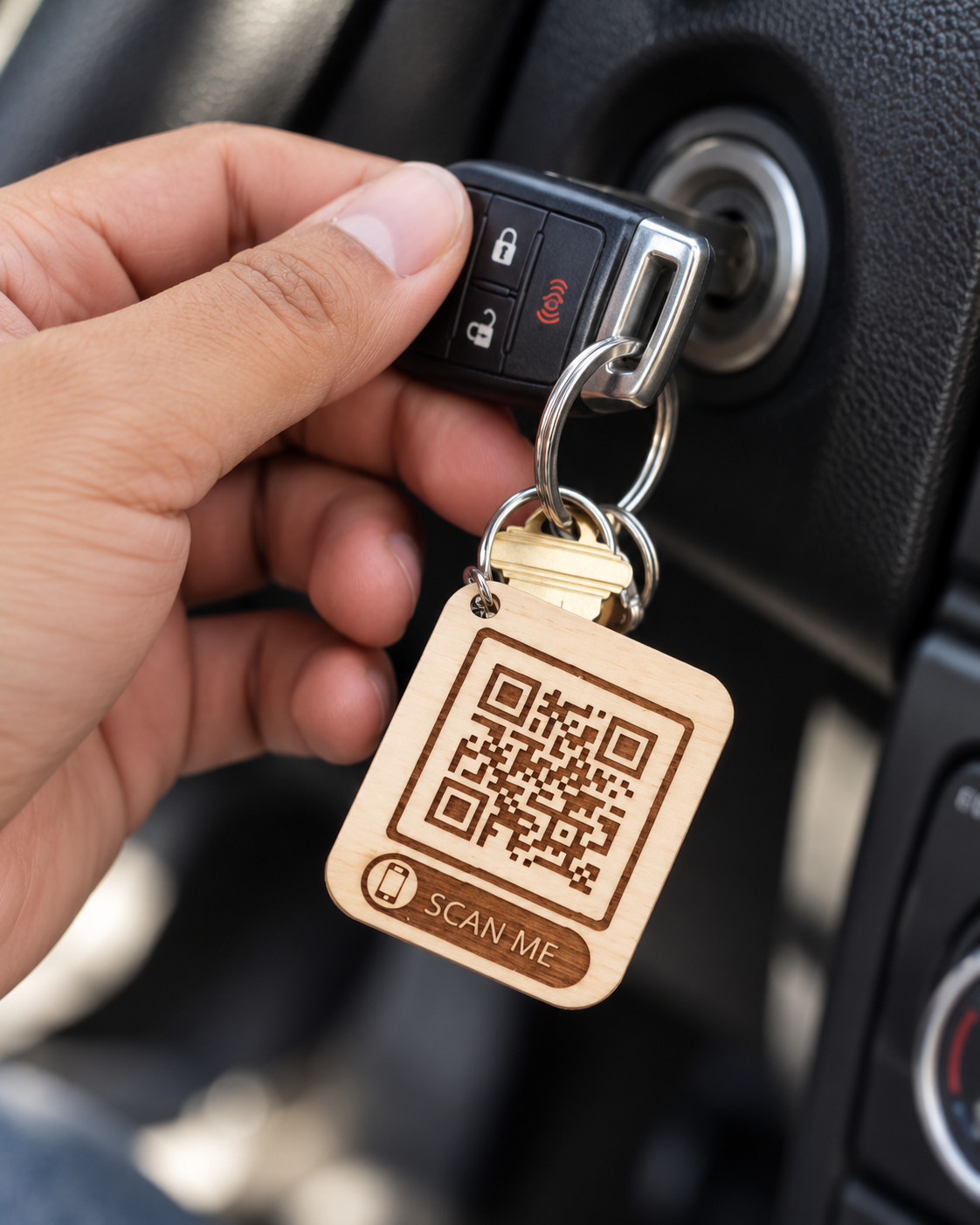 QR Code Key chain