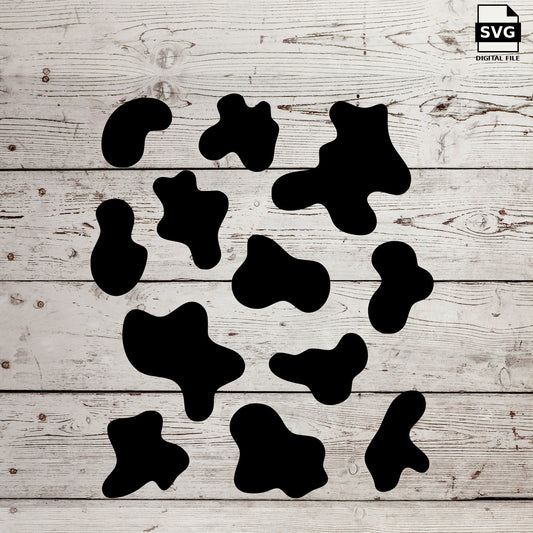 Cow pattern. SVG digital download preview.