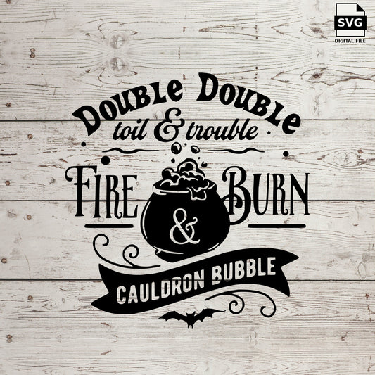 Double trouble. SVG digital download preview.
